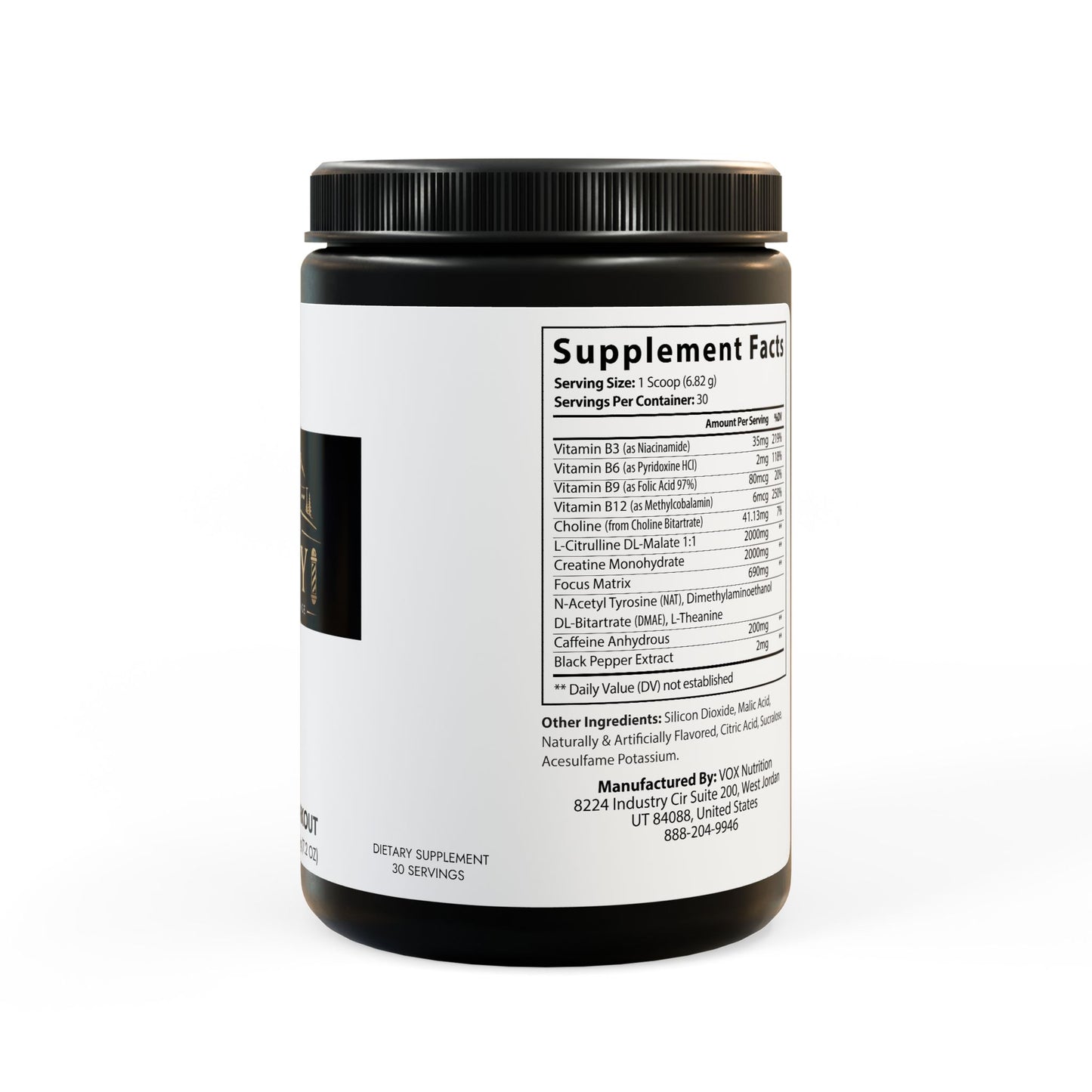 Pre-Workout Supplement, Fruit Punch (204g, 7.1oz)